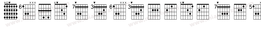 Opus Japanese Chords字体转换